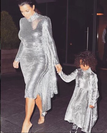 Kim Kardashian y su hija