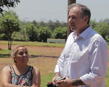 Humberto Schiavoni en el timbreo