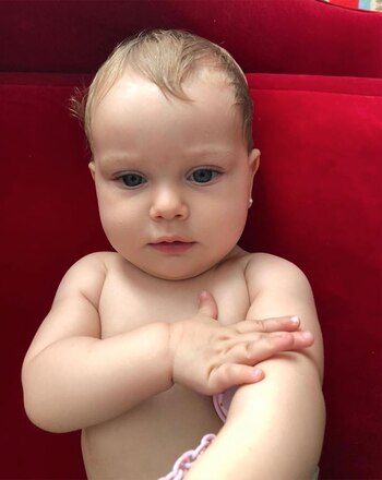 La primera “selfie” de Magnolia.