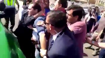 El incidente ocurrió cuando Piñera