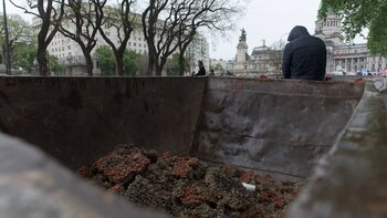 El miércoles amaneció con piedras