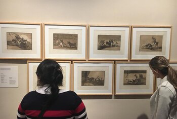 Algunas de las aguafuertes de