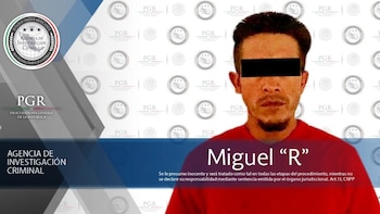 Identificado como Miguel “R”, es