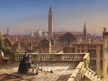 “Vista de Venecia desde una