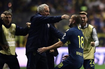 El gesto de Darío Benedetto