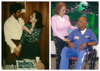 Krishna Maharaj y su esposa