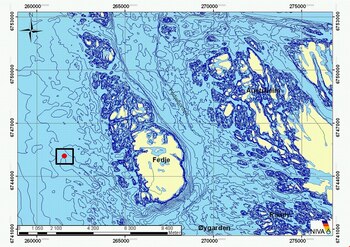 El punto rojo marca la
