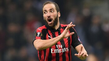 Higuaín no tuvo un paso