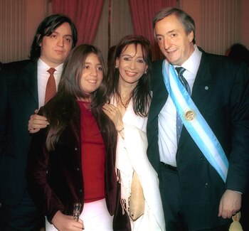 La familia Kirchner: Máximo, Florencia,
