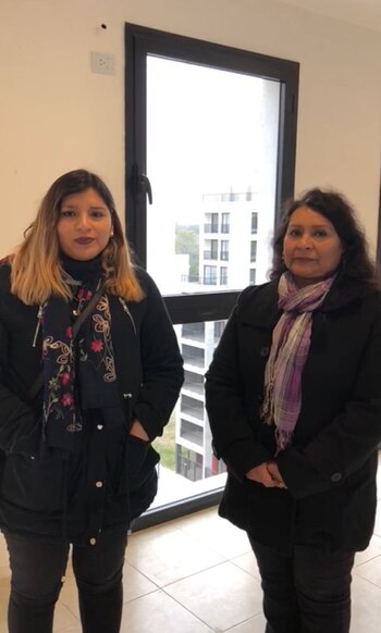 Eliana y su mamá Mabel