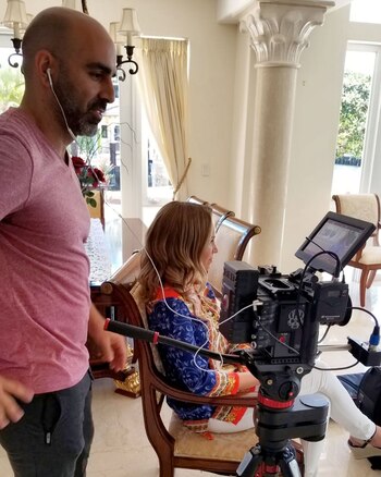 Natalia Denegri en plena tarea