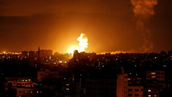 Foto de un ataque israelí