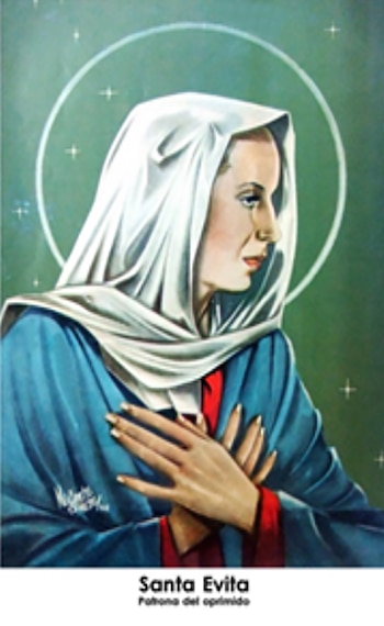 La canonización popular de Evita.