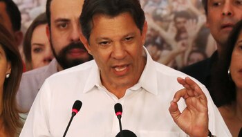 Fernando Haddad, en el discurso