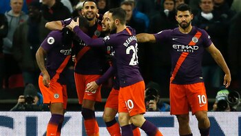 Manchester City’s Algerian midfielder Riyad