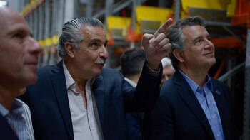 Eduardo Sancho junto al ministro de agroindustria Luis Miguel Etchevehere