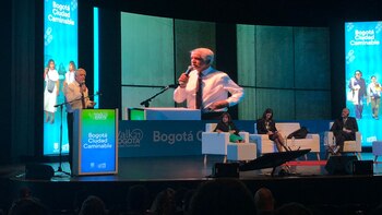 Peñalosa durante la apertura de