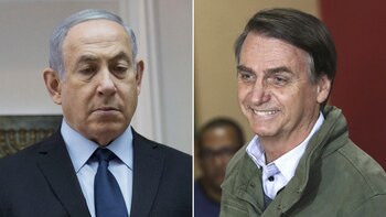 Benjamín Netanyahu y Jair Bolsonaro