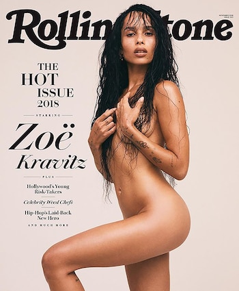 Zoë Kravitz posó desnuda para