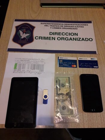 Algunos de los elementos secuestrados