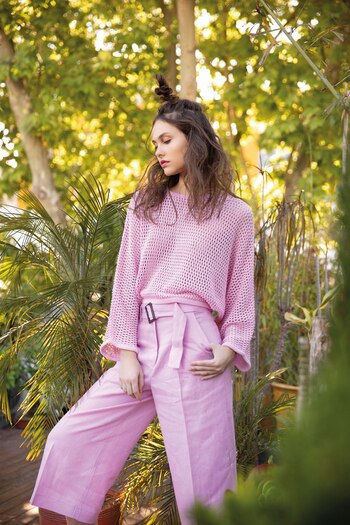 Suéter calado ($ 2.687, Melocotón)