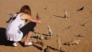 Malala en Namibia (África). Estuvo