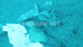 Restos del avión encontrados por