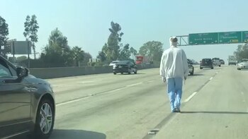 El extraño sujeto fue visto