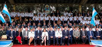 El presidente Mauricio Macri junto