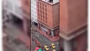 Una vecina filmó el momento