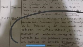 La anotación que dejó en