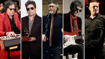 Charly García, Andrés Calamaro, Fito Páez, Luis Alberto Spinetta y Ricardo Iorio