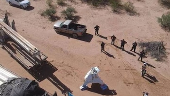 La caída del “Stratolite” provocó la sorpresa de los habitantes del desierto de Trinchera. (Cortesía: dossierpolitico.com)