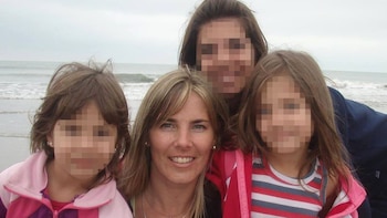 Angelina junto a Luján y