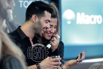 Jimena con su partenaire del