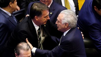 Jair Bolsonaro y Michel Temer