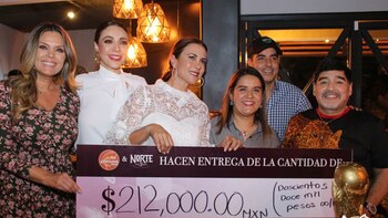 Maradona y el cheque de