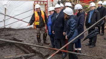 La estructura fue descubierta a unos 20 metros durante los trabajos previos a la construcción de viviendas en el barrio histórico de la ciudad.(Ministerio de Cultura de Quebec)