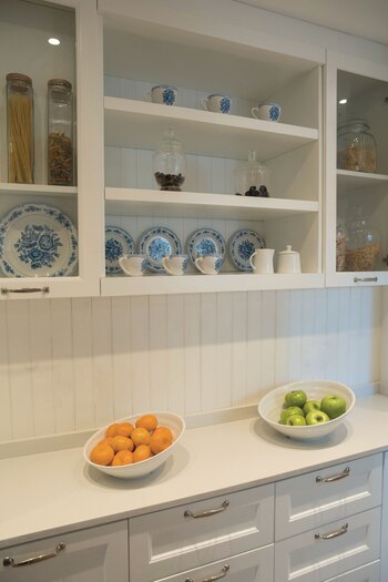 El revestimiento de machimbre entre