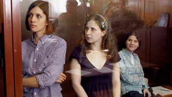 Las integrantes de Pussy Riot