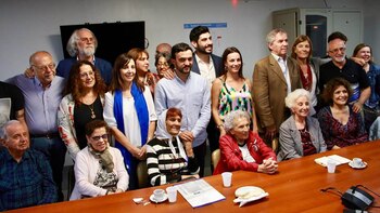 Los diputados del interbloque junto