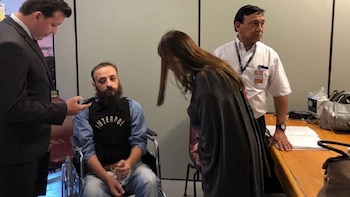 El delincuente tras ser detenido