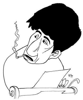 Caricatura de Oscar Masotta, por