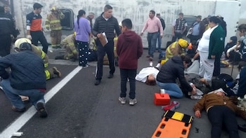 El accidente en la carretera