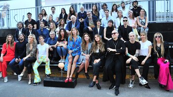 Micaela Tinelli posó junto a otros diseñadores como Benito Fernández, Dolores Barreiro, María Cher, Guillermina Valdés, quienes también presentaron sus respectivas colecciones (Teleshow)