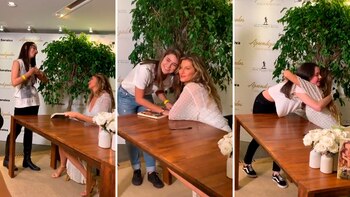 Gisele Bündchen firmó sus libros y se tomo fotografías con sus seguidores
