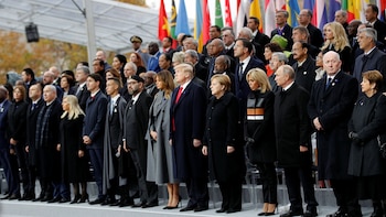 Trump participó en Francia de