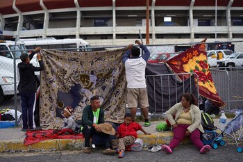 La primera caravana de migrantes