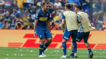 Wanchope marcó el primer gol en la Bombonera (Nicolás Aboaf)