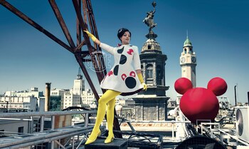 Oriana Sabatini en el edificio